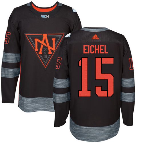 Team North America #15 Jack Eichel Black 2016 World Cup Stitched Youth NHL Jersey